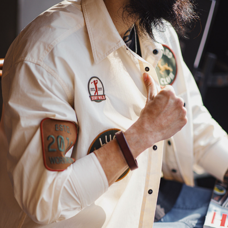 Embroidered Pocket Shirt V0915