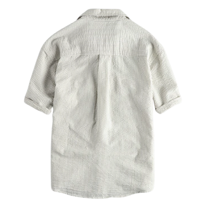Retro Stripe Work Shirt V0682