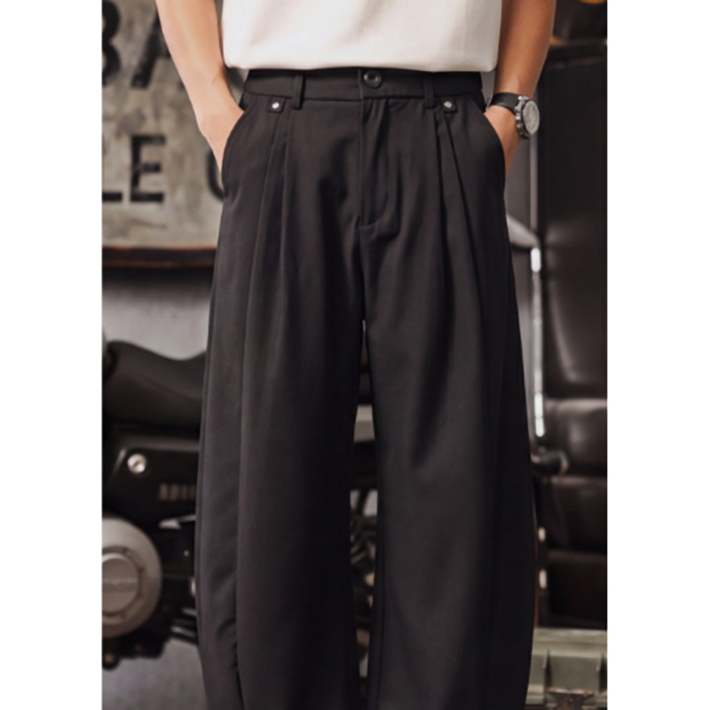 Retro wide-leg pants V0967