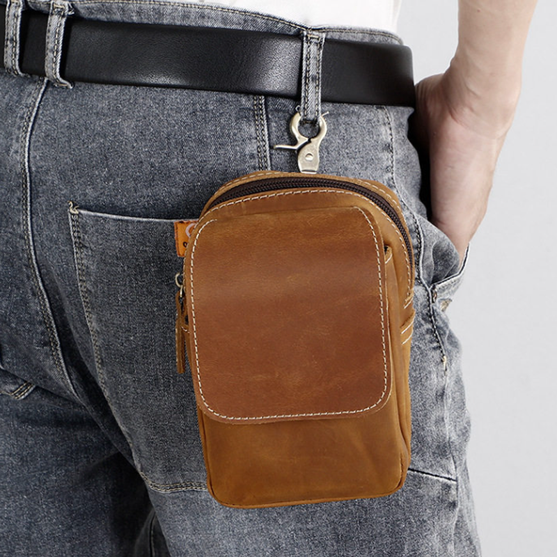 Leather Waist Pack Bag V0962