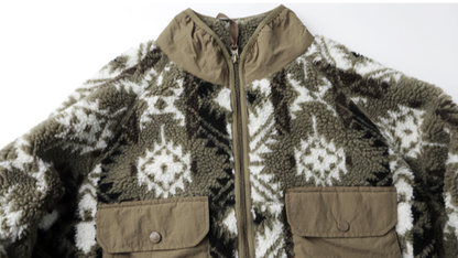 Retro Ethnic Workwear Jacket V0831