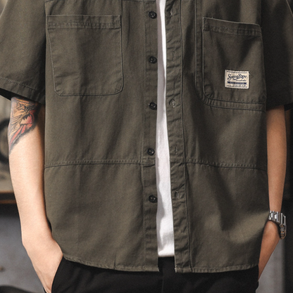 Vintage Cotton Work Shirt V0971