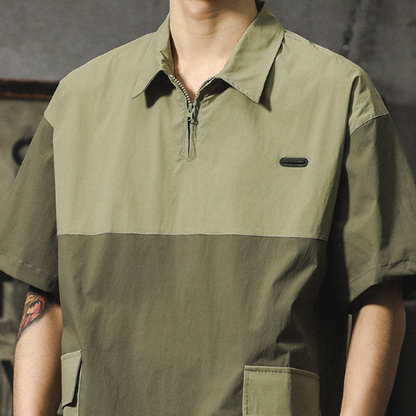 Quick-Dry Color Blocks Shirt V0970