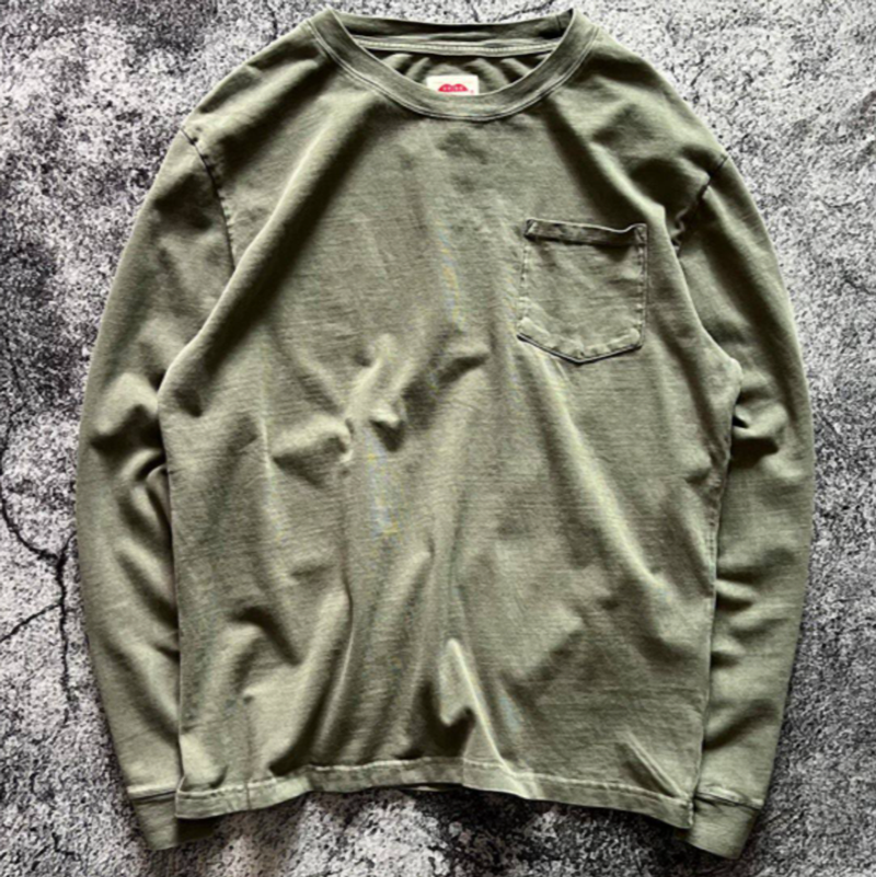 Vintage Heavyweight Pocket long T-Shirt V0920