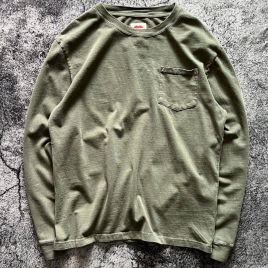 Vintage Heavyweight Pocket long T-Shirt V0920