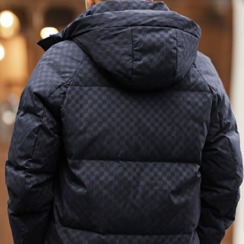 Casual Plaid Down Jacket V0858