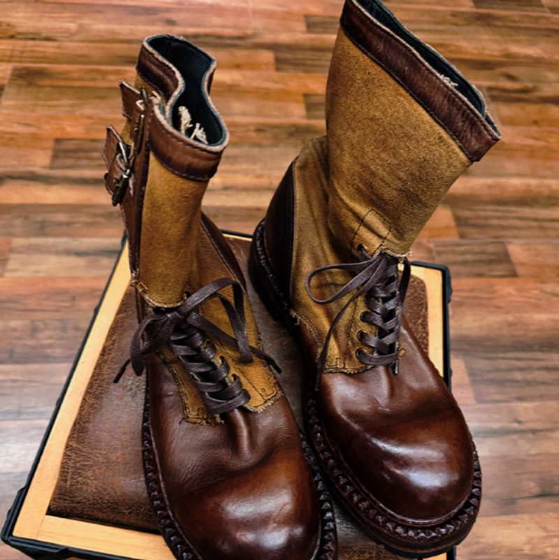 Retro Hiking Martin Boots V0869