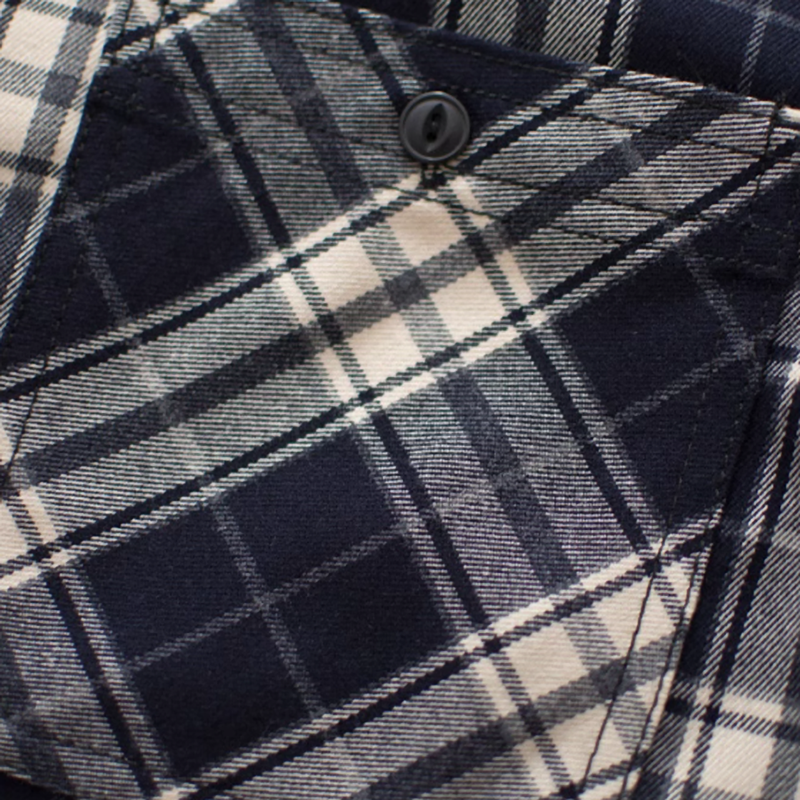 Heavyweight retro check shirt V0198