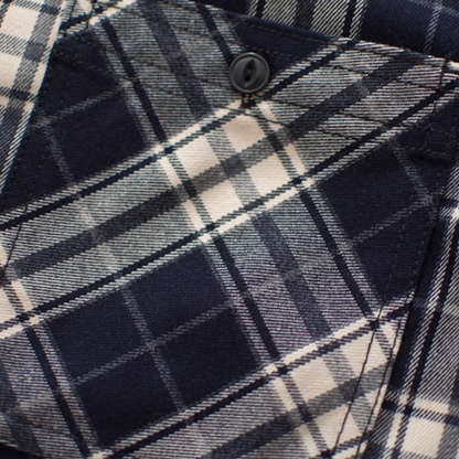 Heavyweight retro check shirt V0198