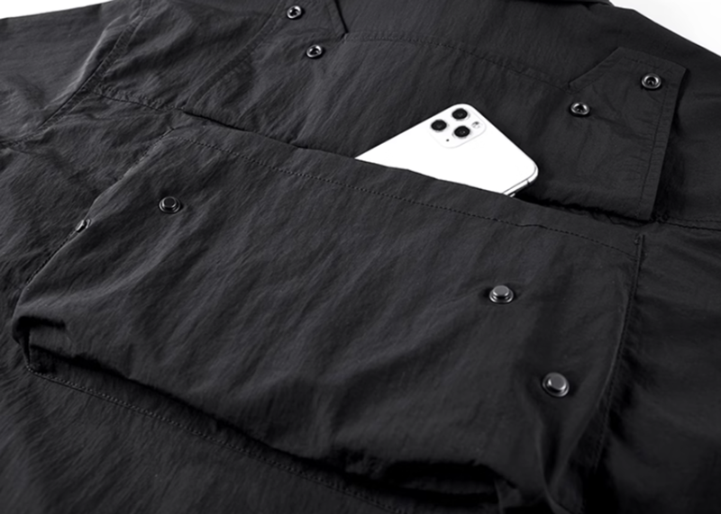 Detachable multi-pocket shirt V0210