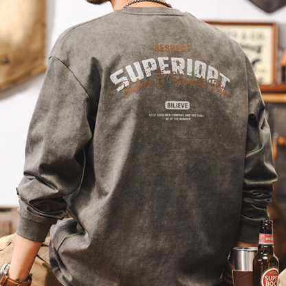 Retro Foam Print T-Shirt V0931