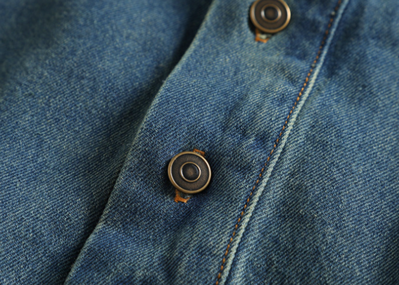 Vintage Denim Pullover Shirt V0919