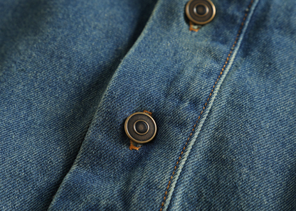 Vintage Denim Pullover Shirt V0919