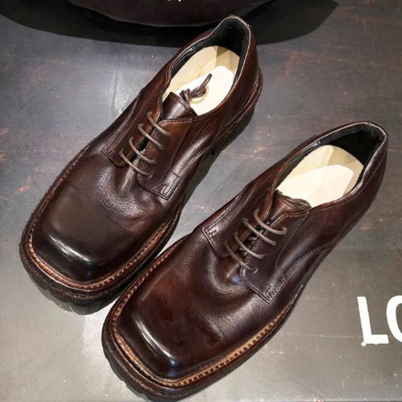 Handmade Leather Derby Shoes V0870