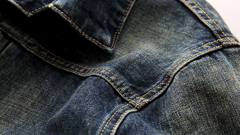 Retro Military Denim Jacket V0951