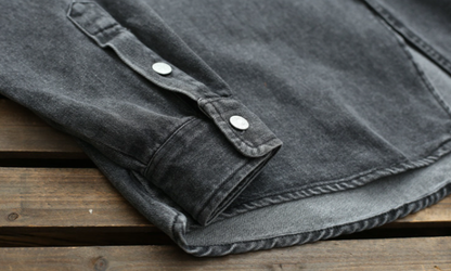 Retro Denim Shirt Jacket V1041