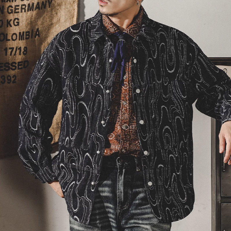 Marble Ink Jacket Shirt V0075