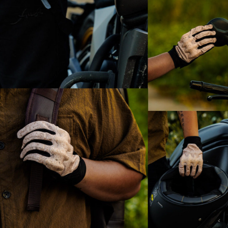 Breathable Retro Motorcycle Gloves V0977