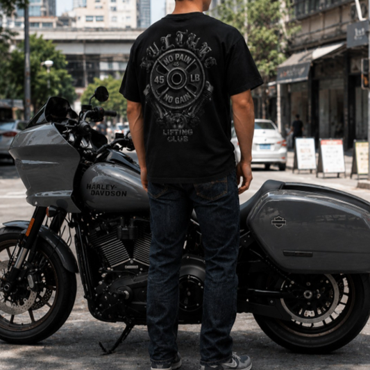 Vintage Lifting Graphic T-Shirt　V1019