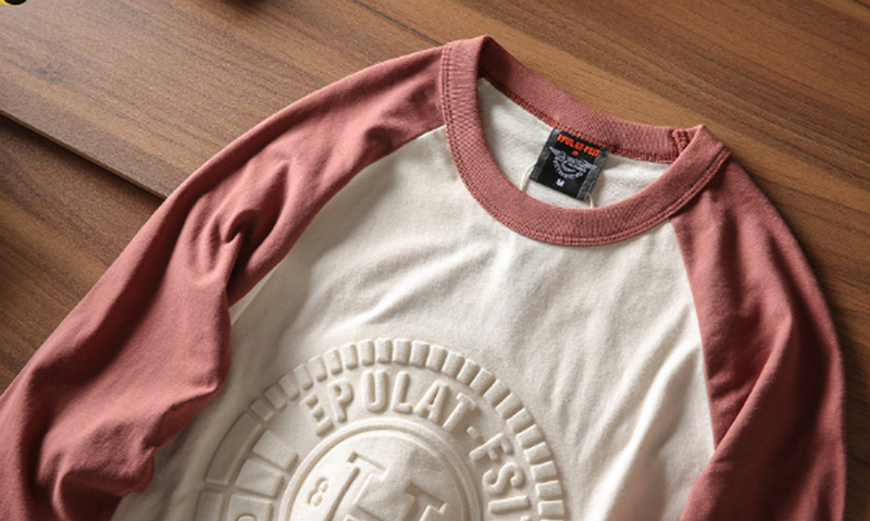 Embroidered Color Block T-Shirt V0934
