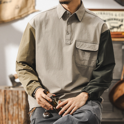 Retro Bikerr Polo Shirt V0889