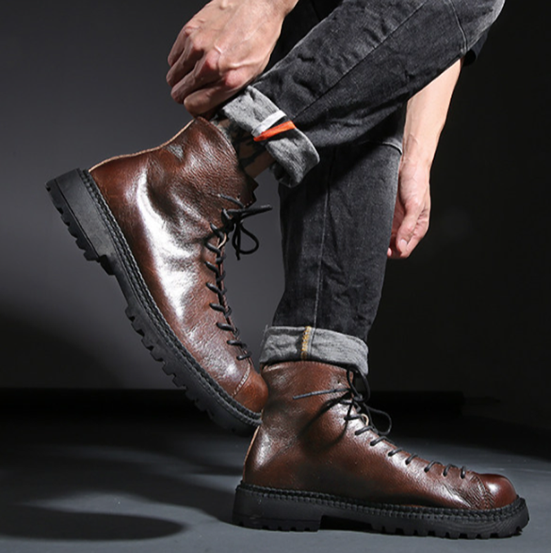 Garage Leather Boot V1036