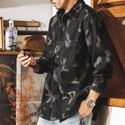 Retro Denim Work Shirt