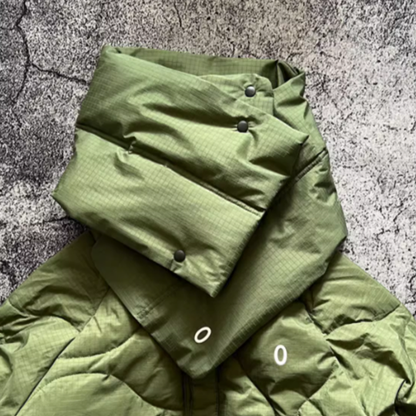 Quilted water-repellent down jacket V0400