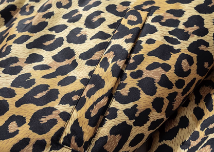 leopard print bomber jacket V0412