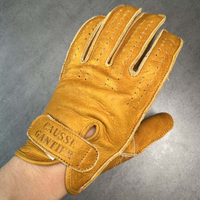 Vintage Leather Motorcycle Gloves V0928