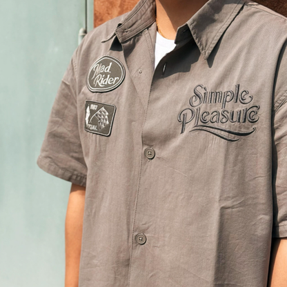 Racing Style Short-Sleeve Shirt V0995