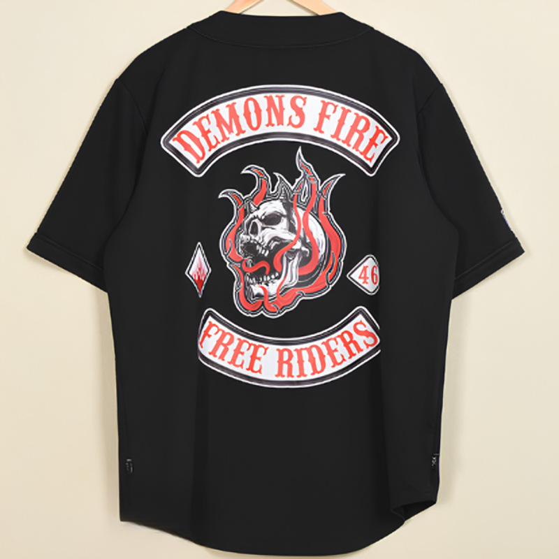 Motorcycle Baseball Shirt V1024