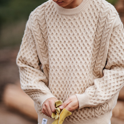 Heavyweight Knit Pullover Sweater V0853