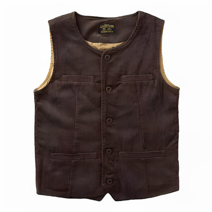 American Retro Corduroy Vest V0197