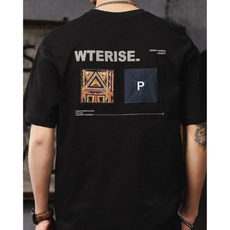 Retro Gangster Cotton T-Shirt V0974