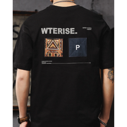 Retro Gangster Cotton T-Shirt V0974
