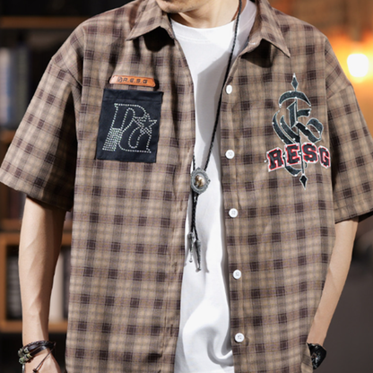 Retro Checkered Shirt V0991