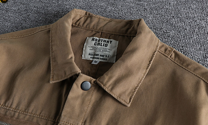Loose Pocketed Long Sleeve Shirt V0893