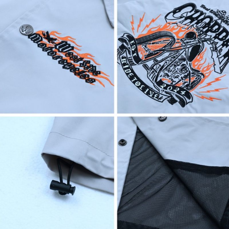 Vintage Biker Coach Jacket V0865