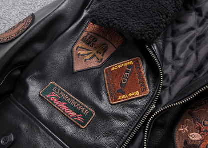 Leather Flight Jacket  V0874