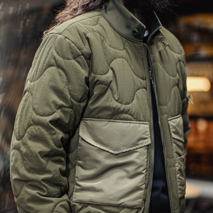 Cotton-Padded Army Jacket V1055