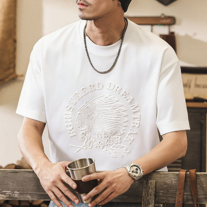 Retro Bamboo Cotton T-Shirt V0910