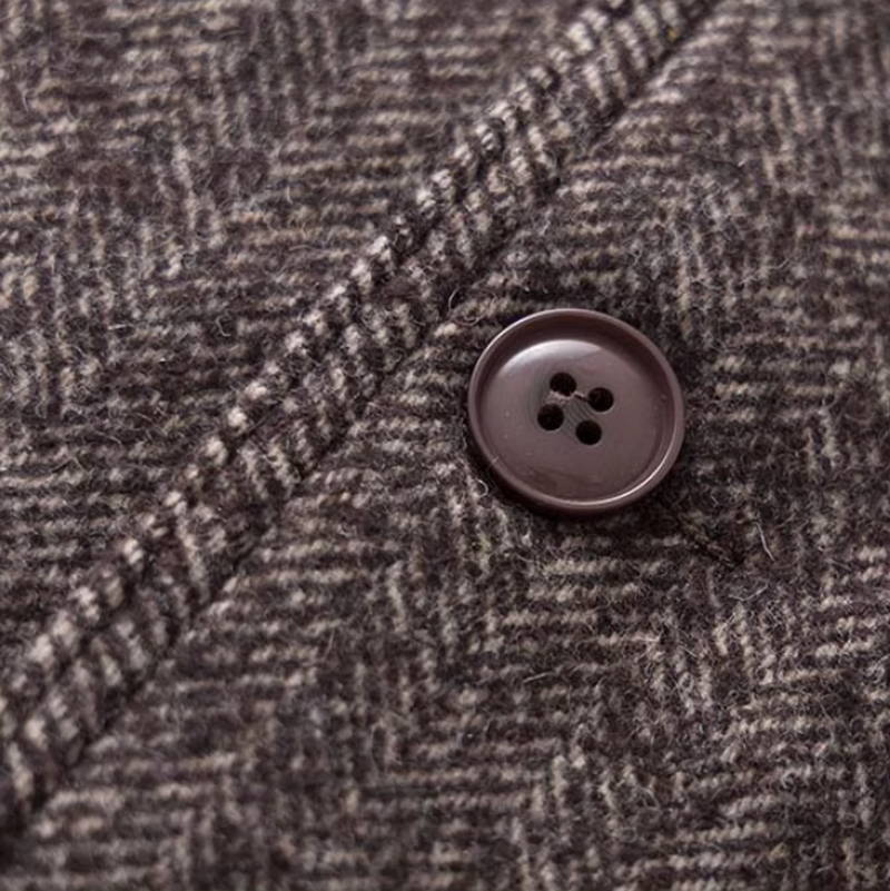 Heavyweight tweed vest V0167