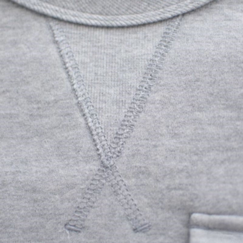 Fleece-lined flap pocket sweatshirt V0200