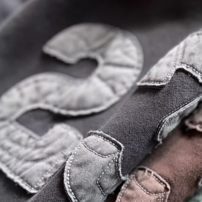 Heavyweight washed sweatshirt V0431