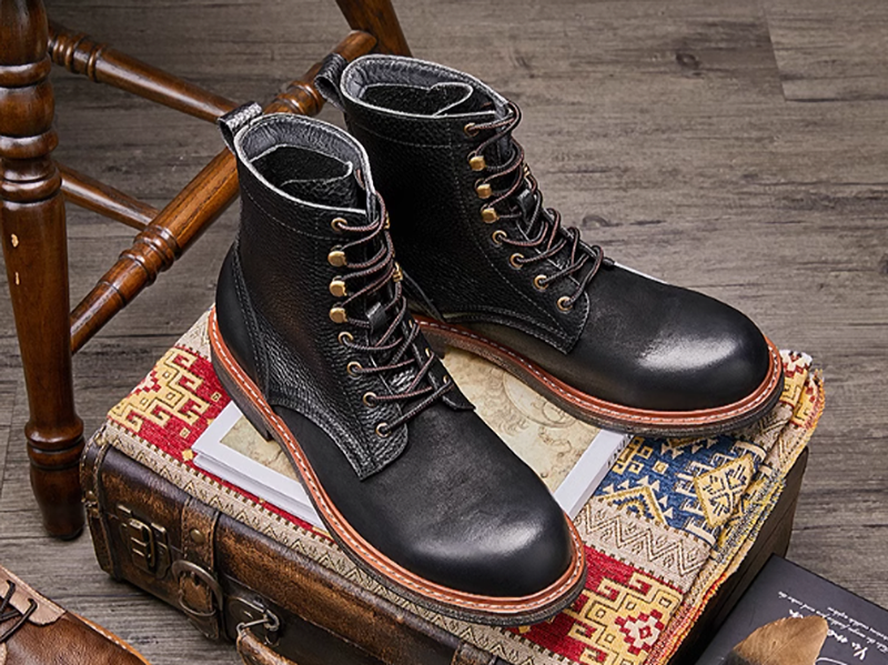 Lace-up work boots V0023