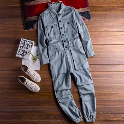 Multi-pocket work overalls V0137