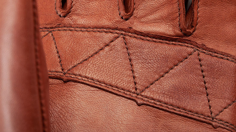 Retro Biker Leather Gloves V0917