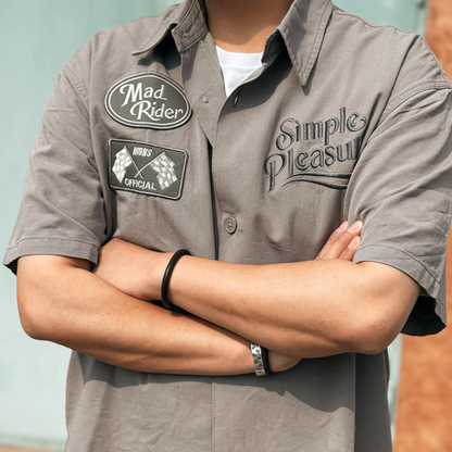 Racing Style Short-Sleeve Shirt V0995