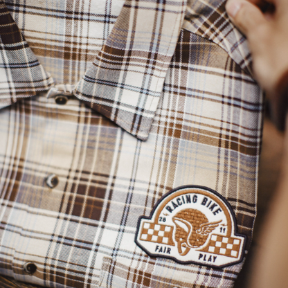 Vintage Checkered Short-Sleeve Shirt V0990